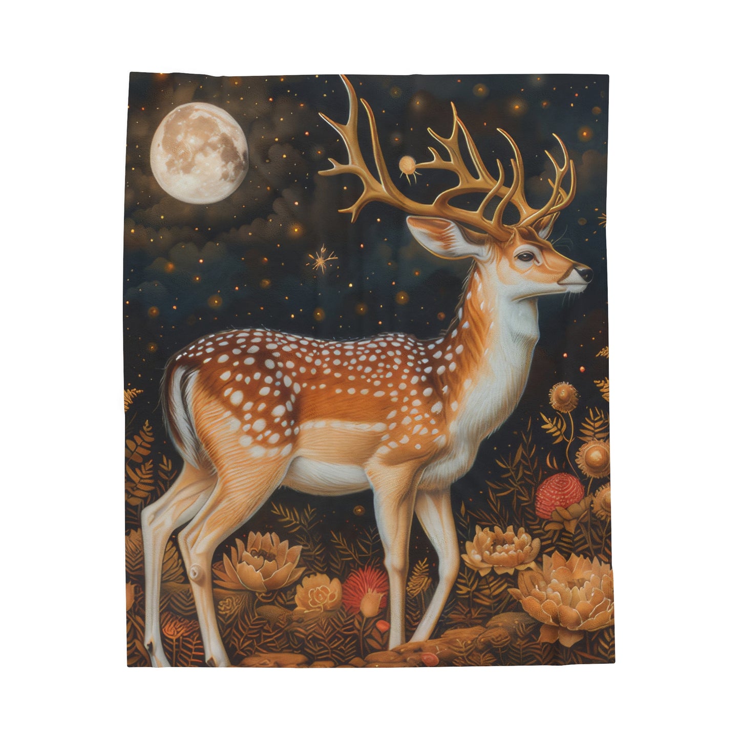 Deer - Velveteen Plush Blanket