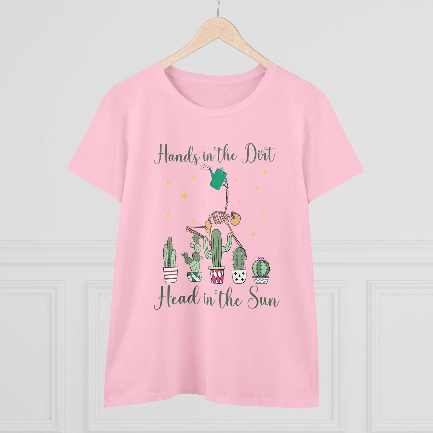 Hands in the Dirty, Head to the Sun - Gardening - Women's Midweight Cotton Tee