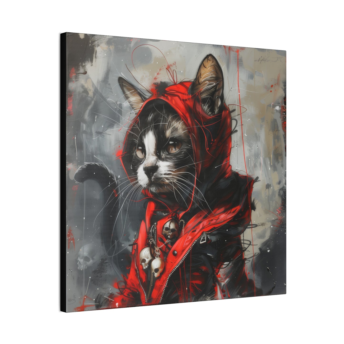 Street Kitty - Canvas Stretched, 0.75" - Canvas Stretched, 0.75"