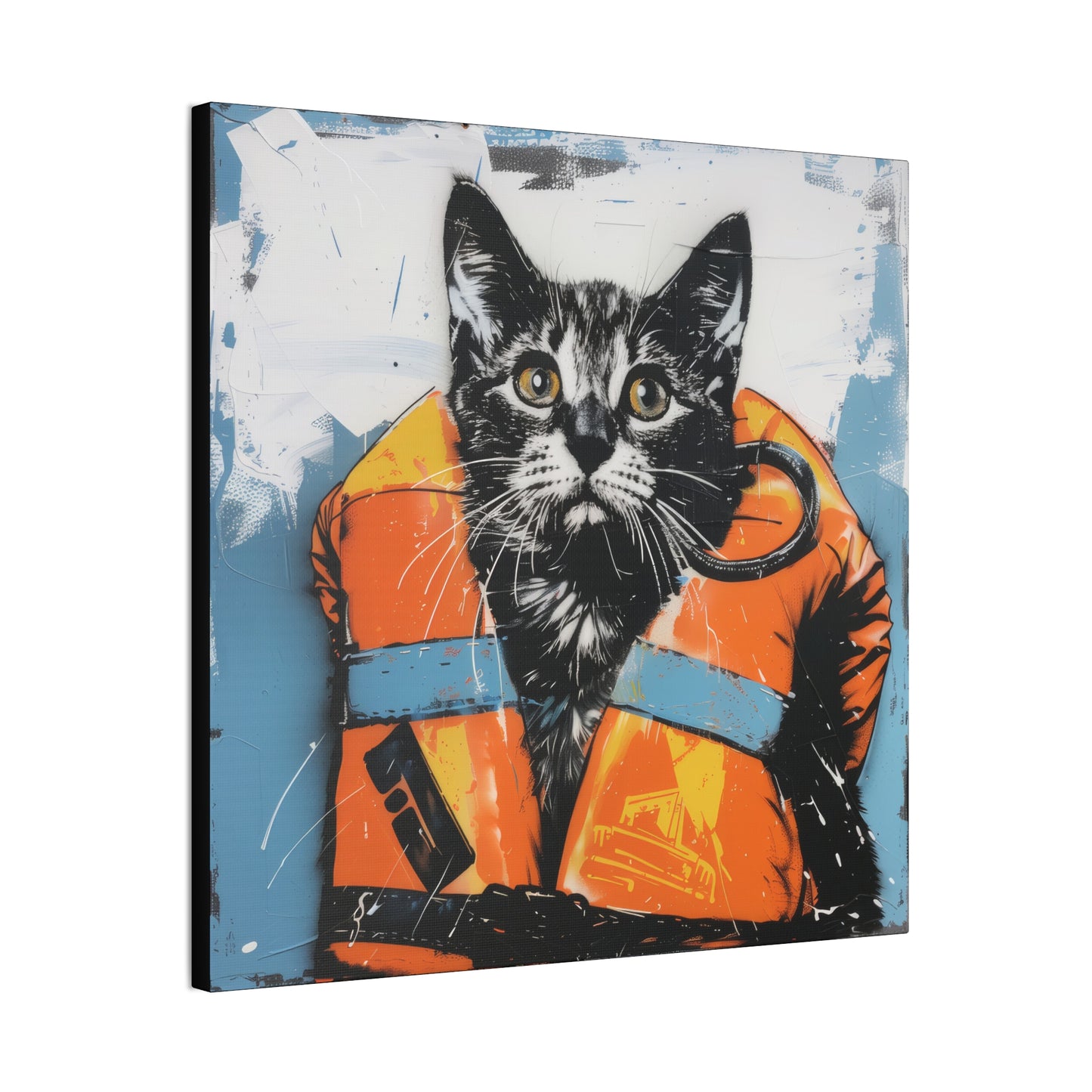 Rescue Cat - Canvas Stretched, 0.75"