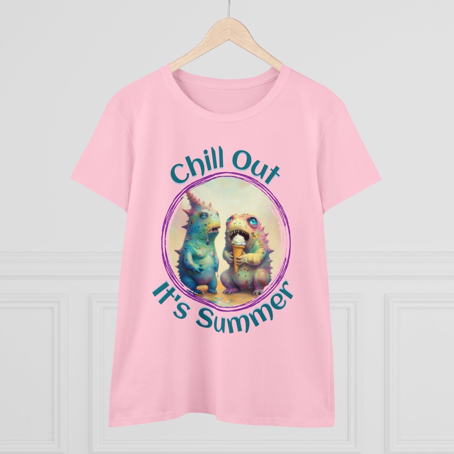 Chill Out, It's Summer - Women's Midweight Cotton Tee