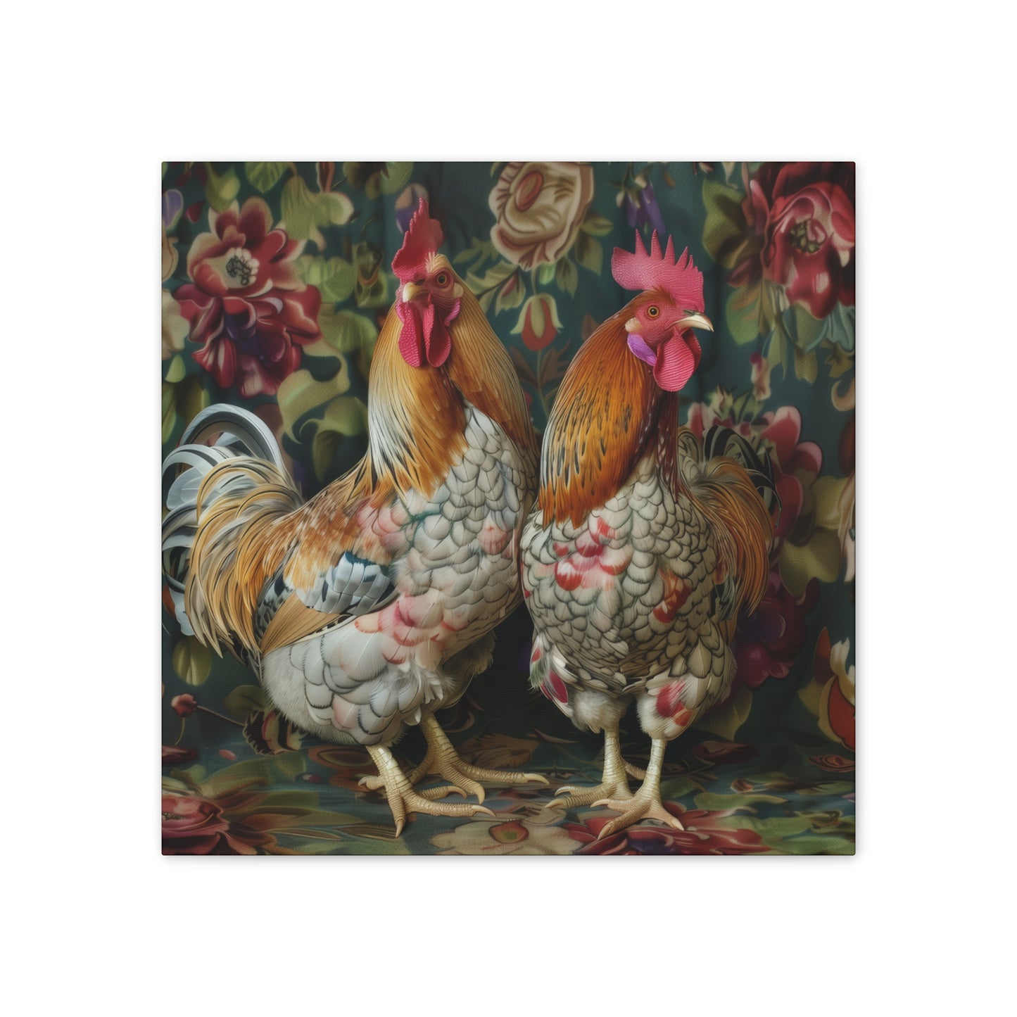 Chickens - Canvas Stretched, 0.75" - Canvas Stretched, 0.75"