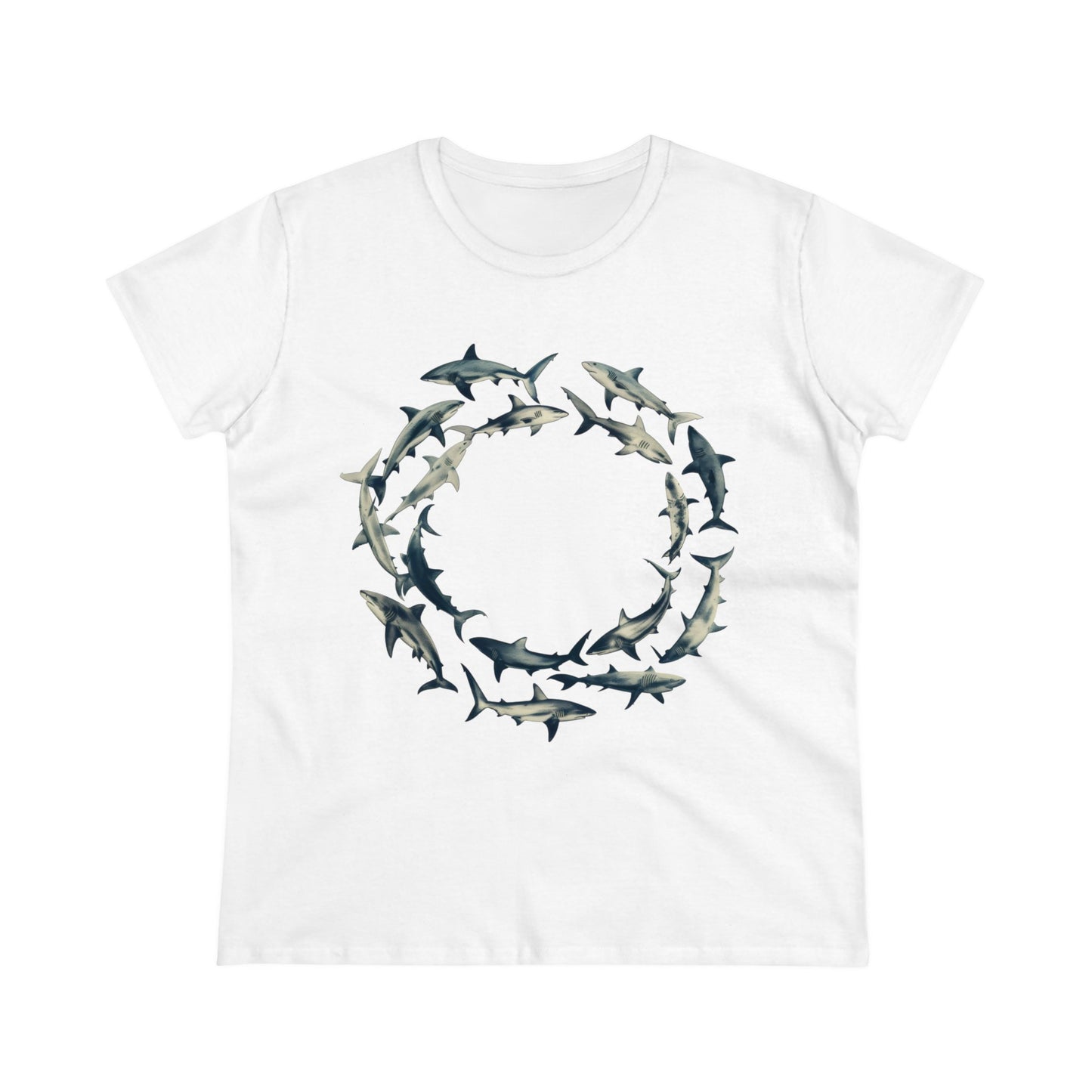 Sharks - Women's Midweight Cotton Tee