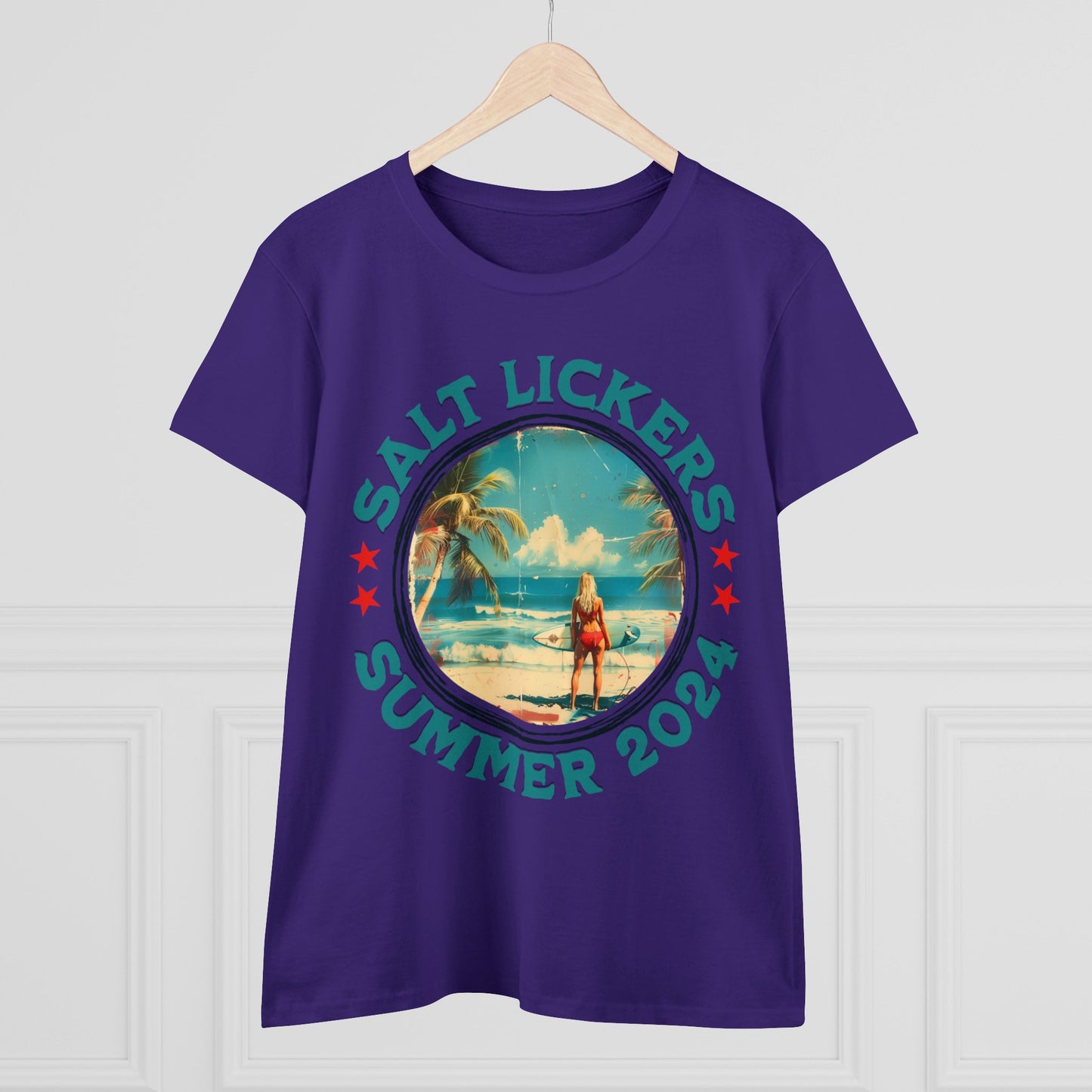 Surfing - Women's Midweight Cotton Tee