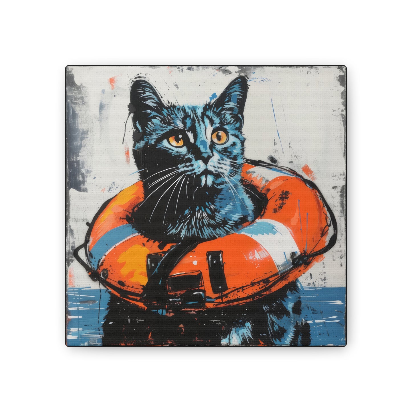 Rescue Cat - Canvas Stretched, 0.75"