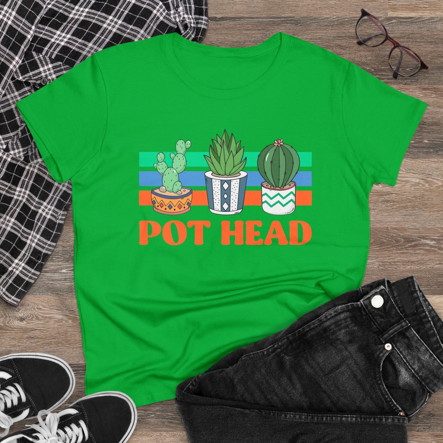 Pot Head - Gardening - Women's Midweight Cotton Tee