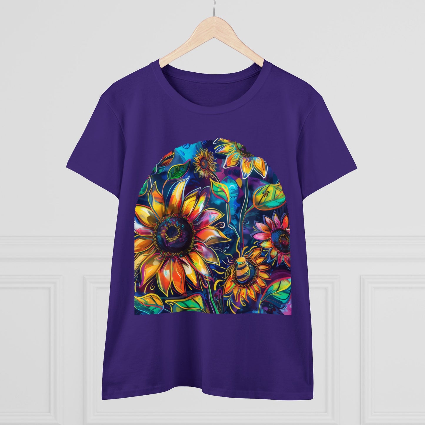 Sunflowers - Women's Midweight Cotton Tee