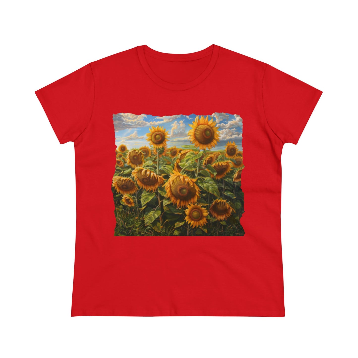 Sunflowers - Women's Midweight Cotton Tee