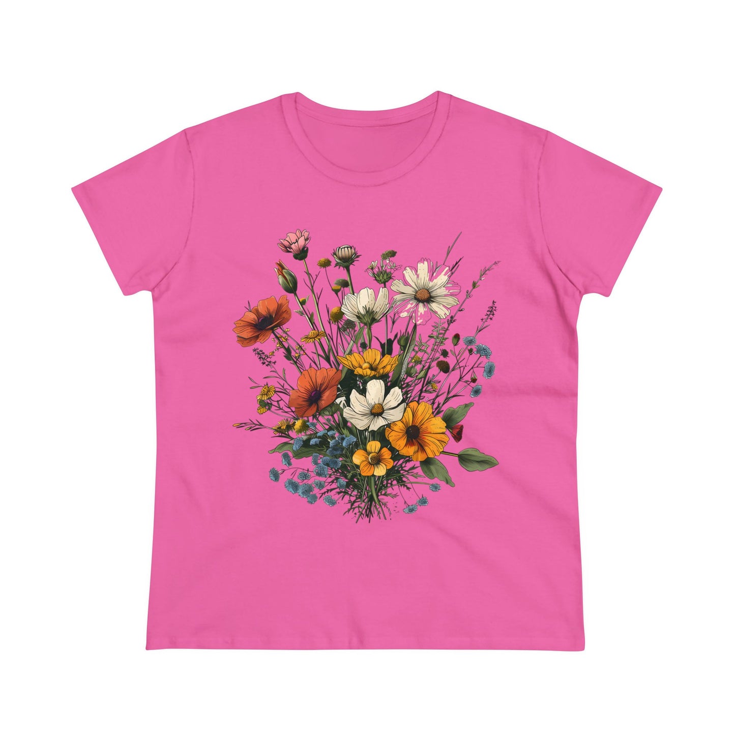 Wildflowers - Women's Midweight Cotton Tee