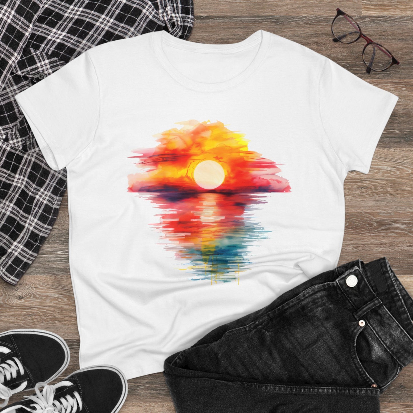 Sunrise - Women's Midweight Cotton Tee