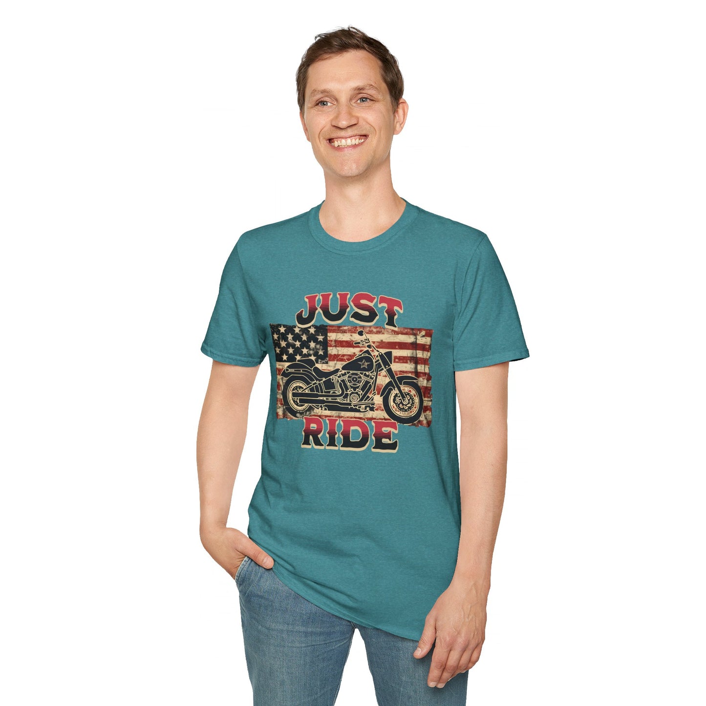 Just Ride - Unisex Softstyle T-Shirt