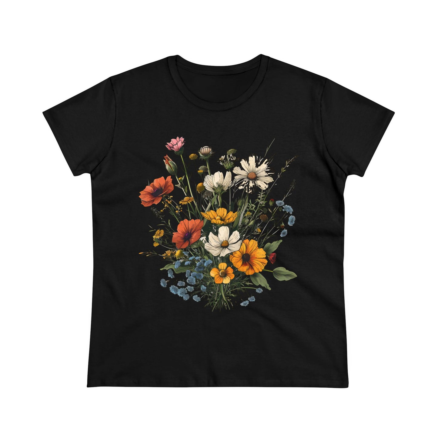 Wildflowers - Women's Midweight Cotton Tee