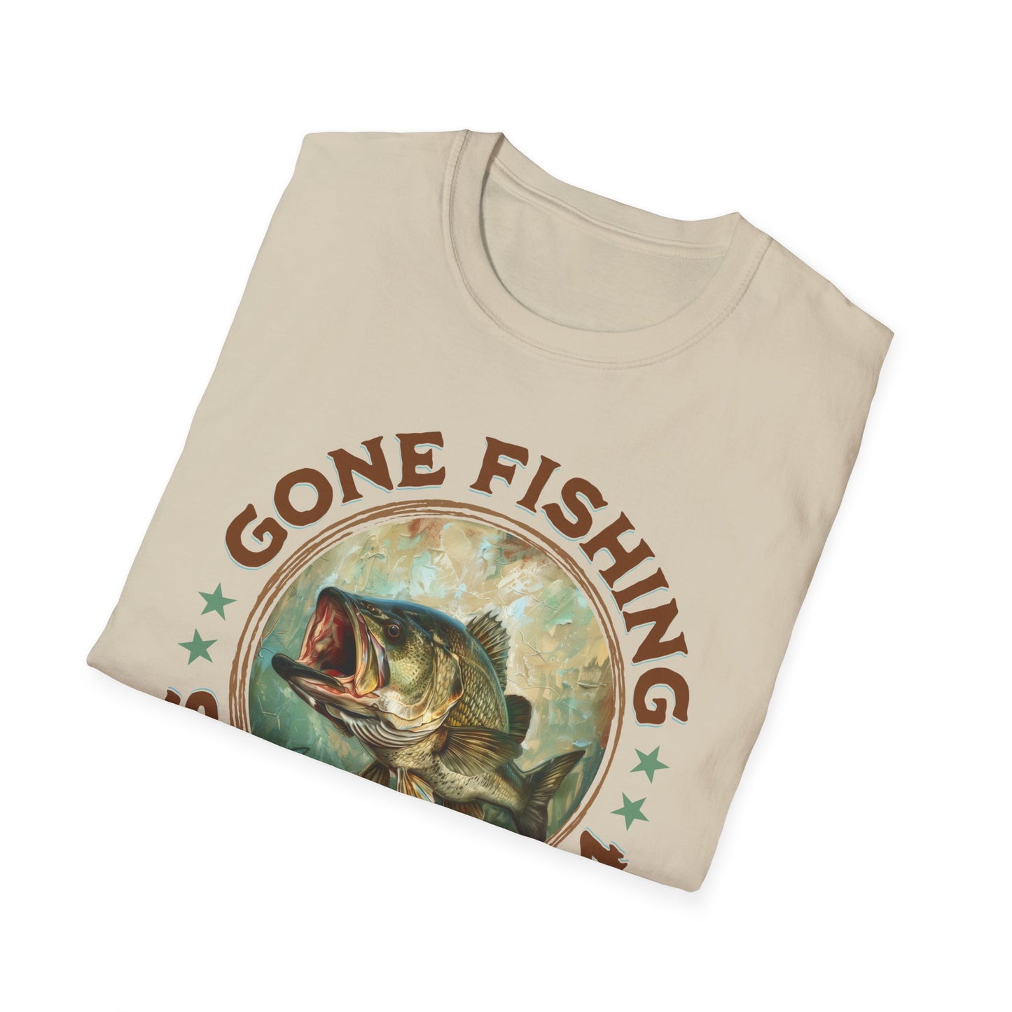 Gone Fishing - Unisex Softstyle T-Shirt