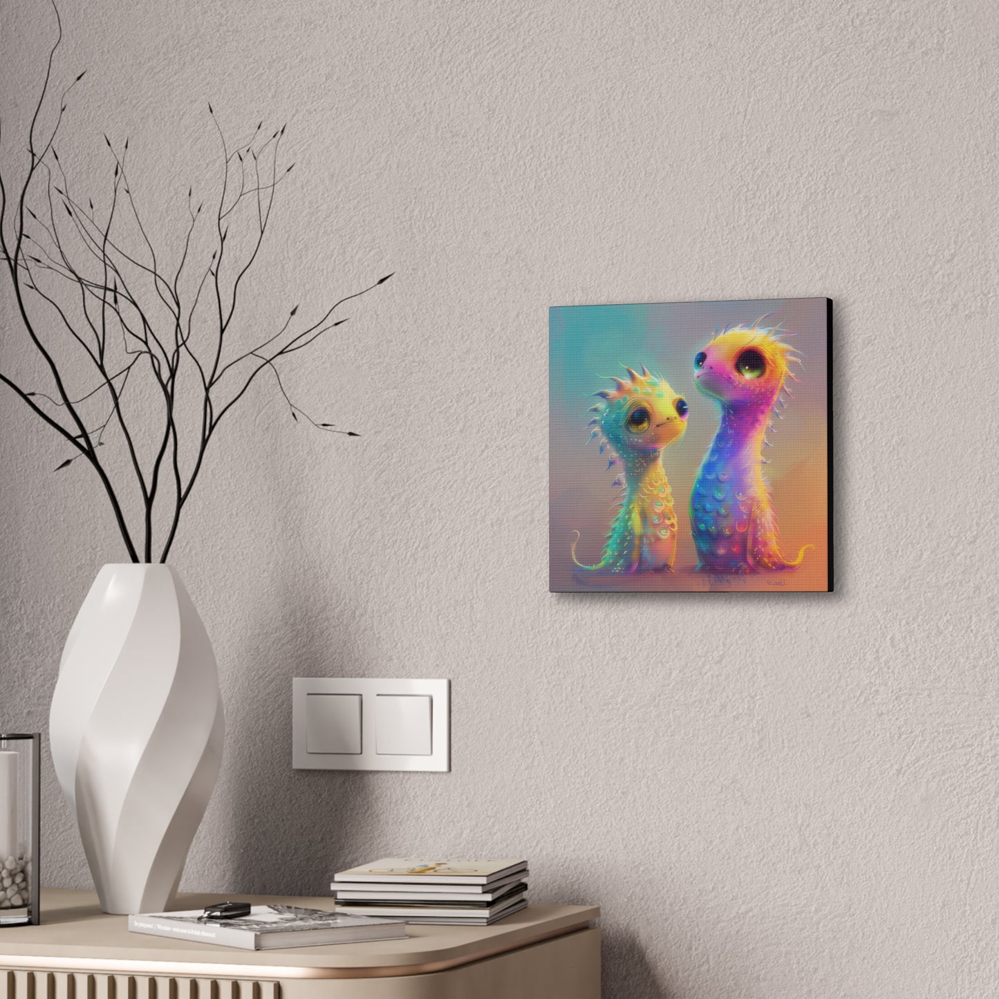 Iridescent Creatures - Canvas Stretched, 0.75"