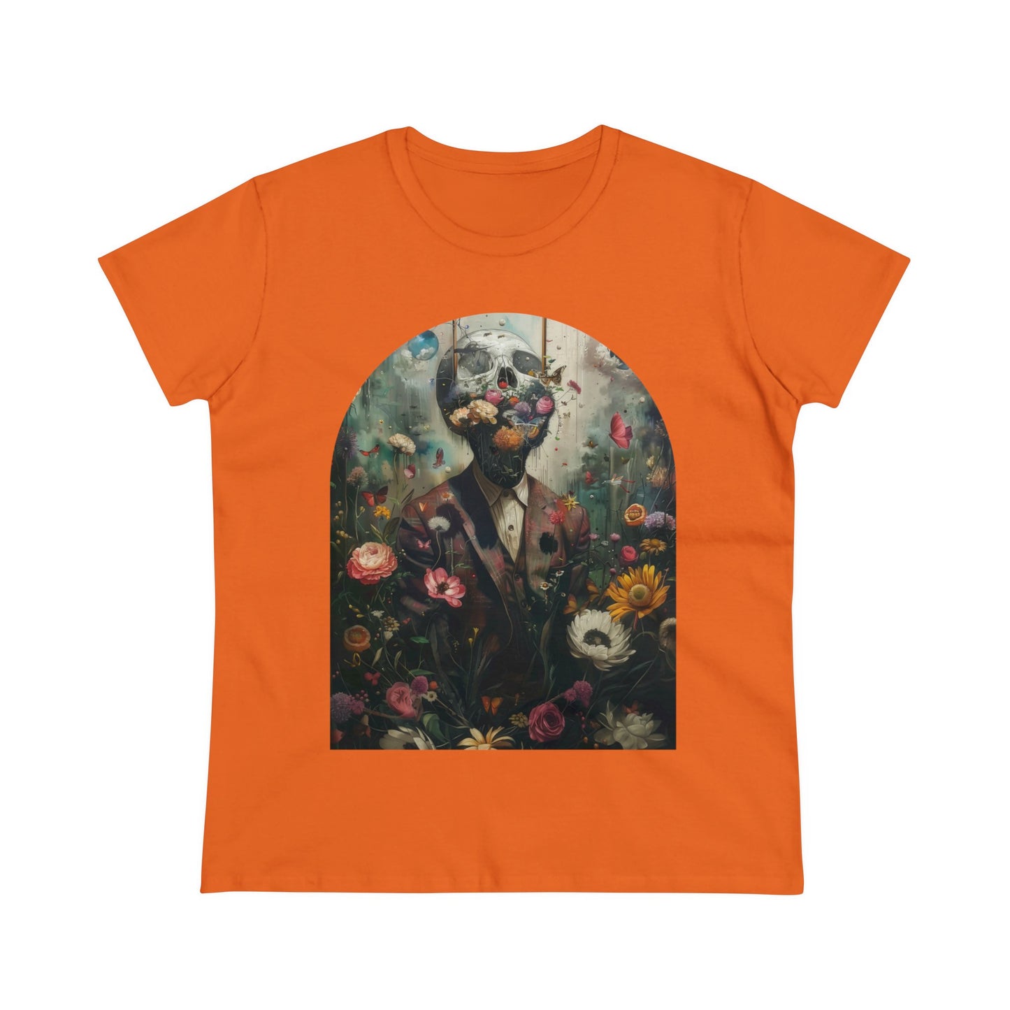 Flowers on My Mind - Women's Midweight Cotton Tee