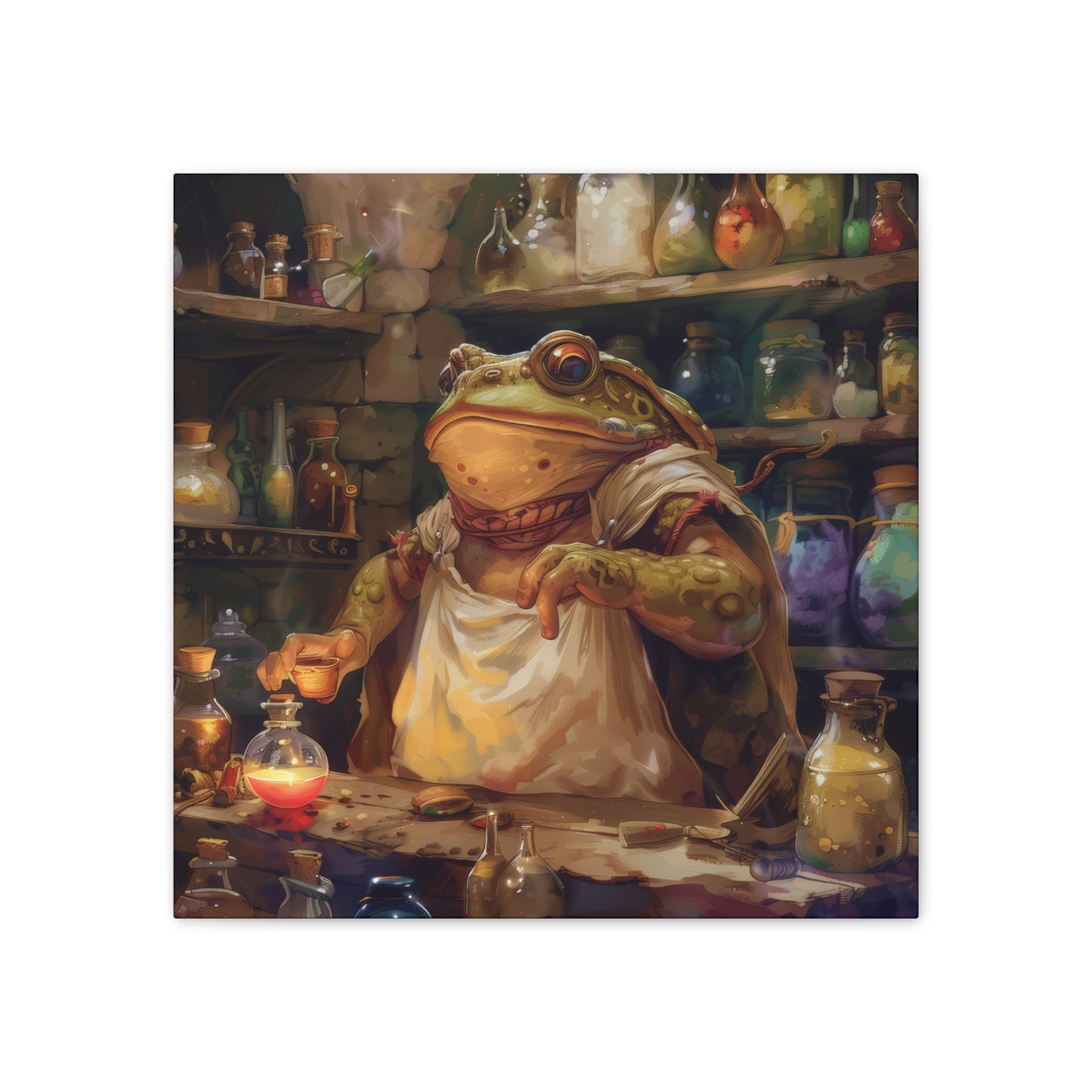 Toad Potions - Canvas Stretched, 0.75"