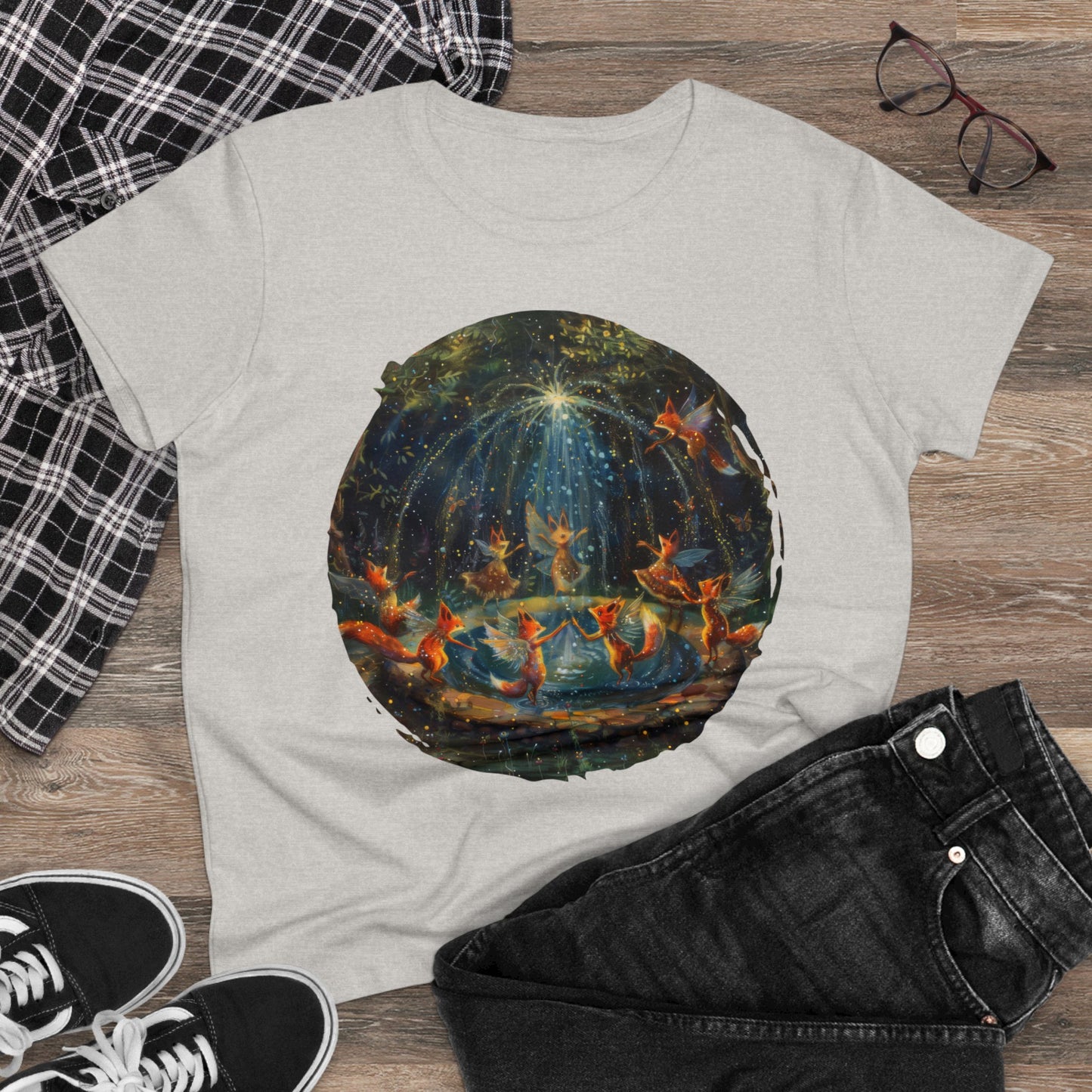 Fairy Celebration - Fantasy - Women's Midweight Cotton Tee