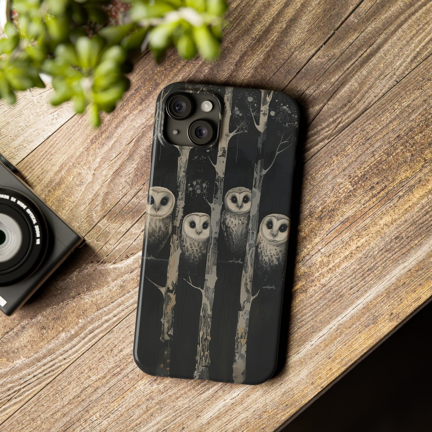 Owls at Night Phone Case