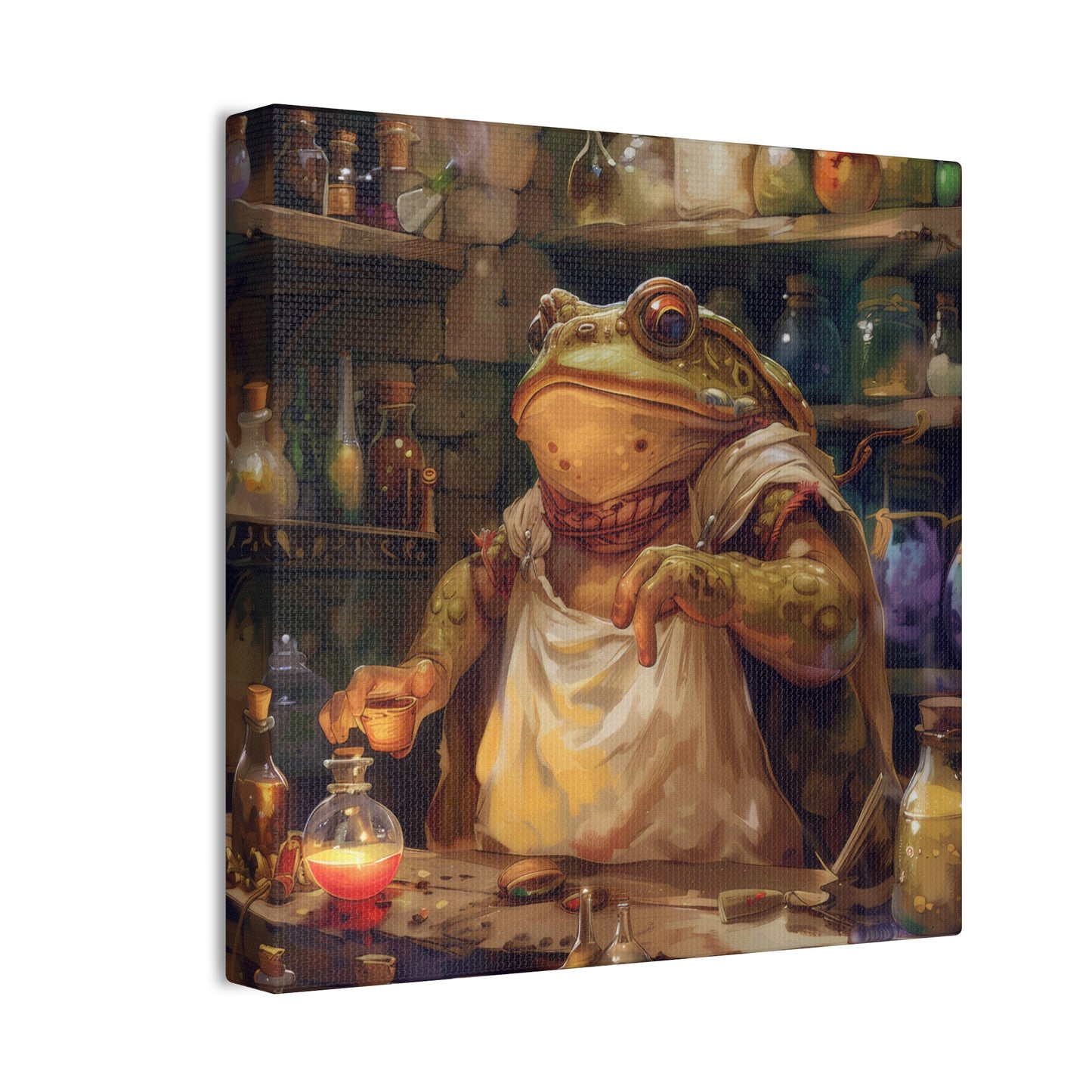 Toad Potions - Canvas Stretched, 0.75"