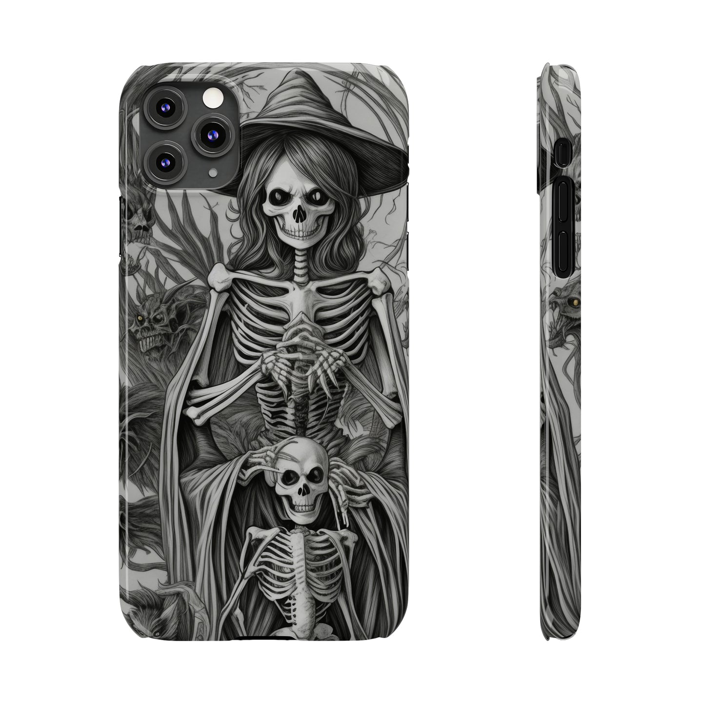 Skeleton Witch - Phone Case