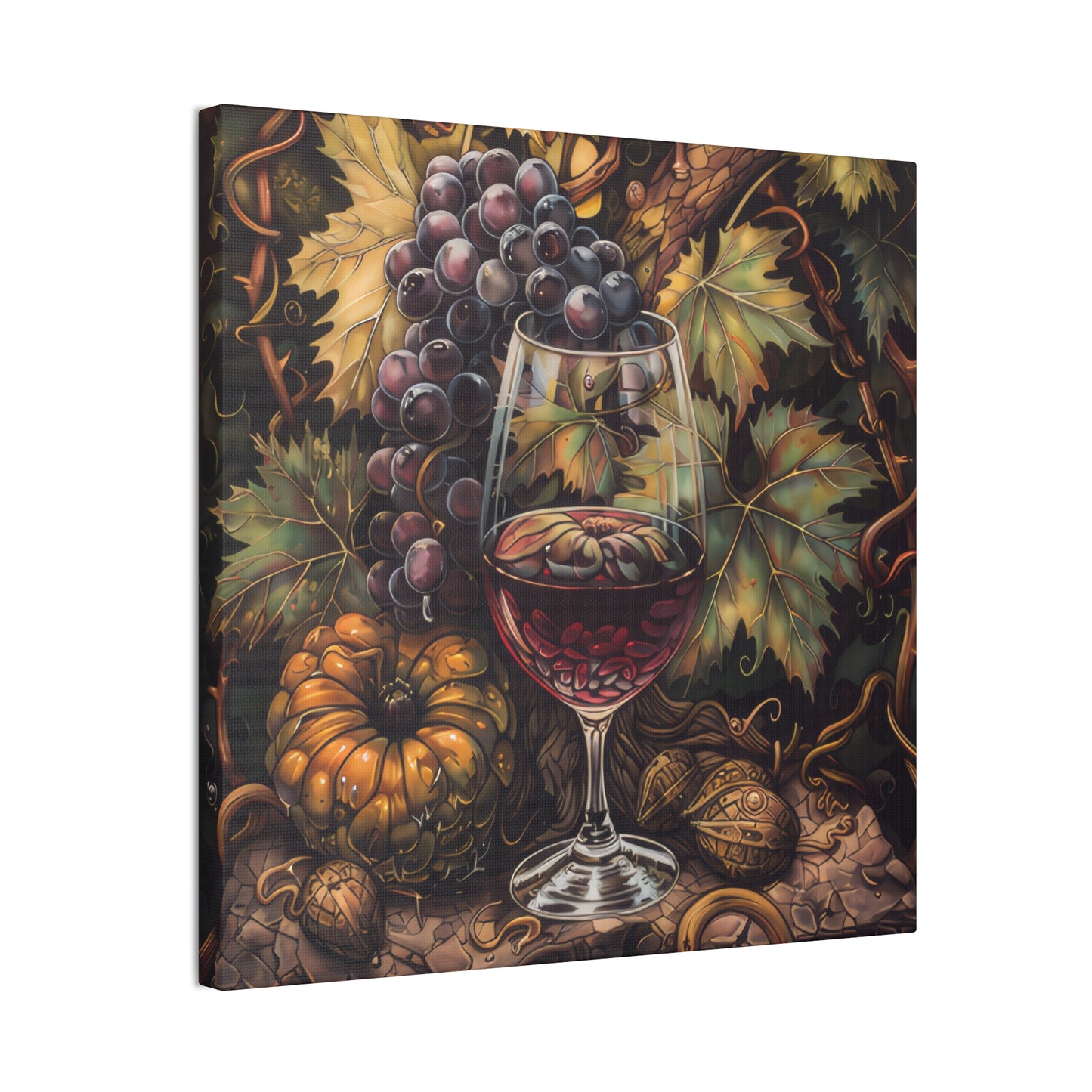 Wine - Canvas Stretched, 0.75"