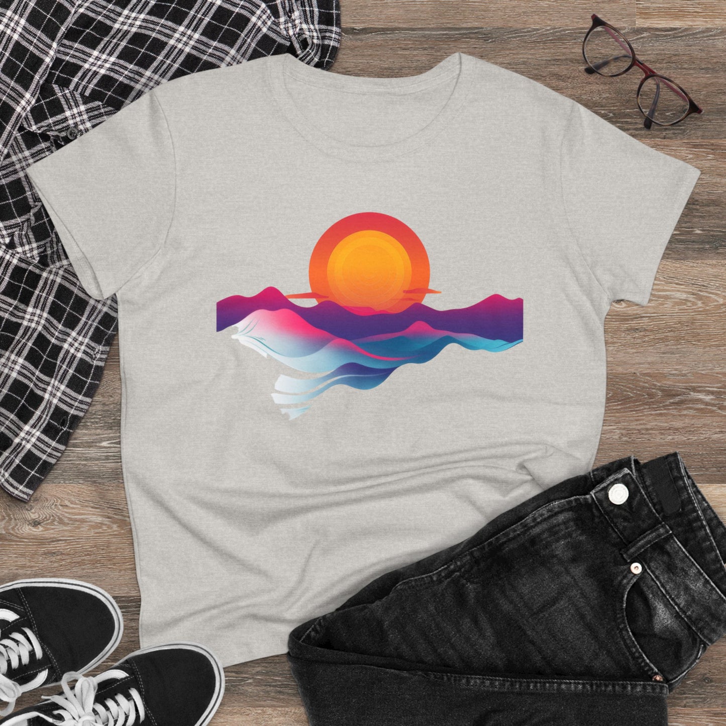 Sunrise - Women's Midweight Cotton Tee