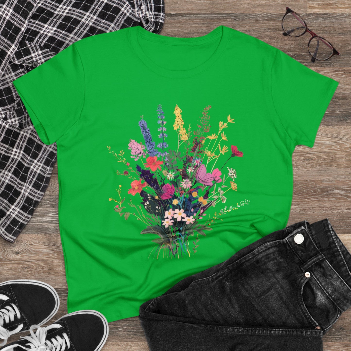 Wildflowers - Women's Midweight Cotton Tee