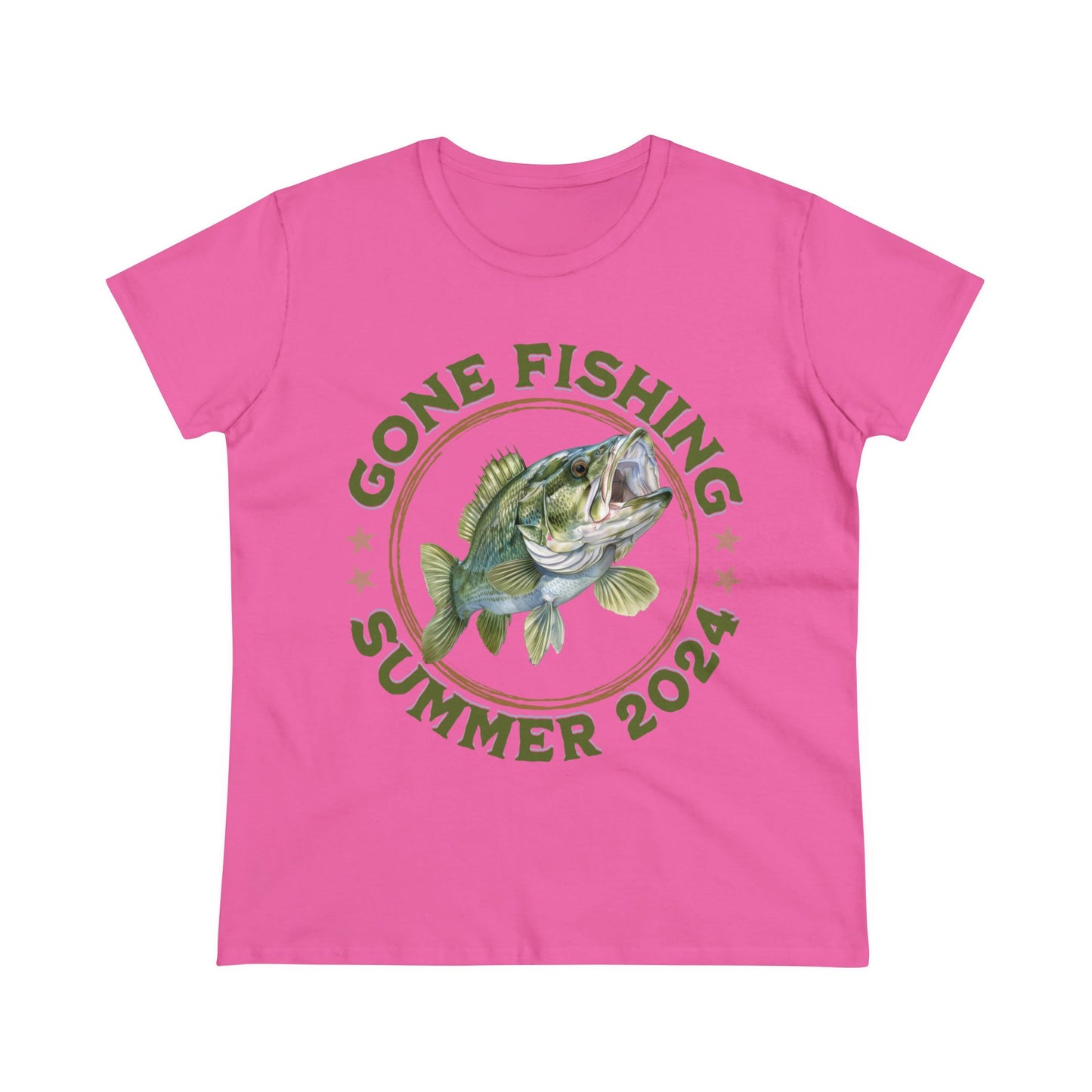 Gone Fishing - Women's Midweight Cotton Tee