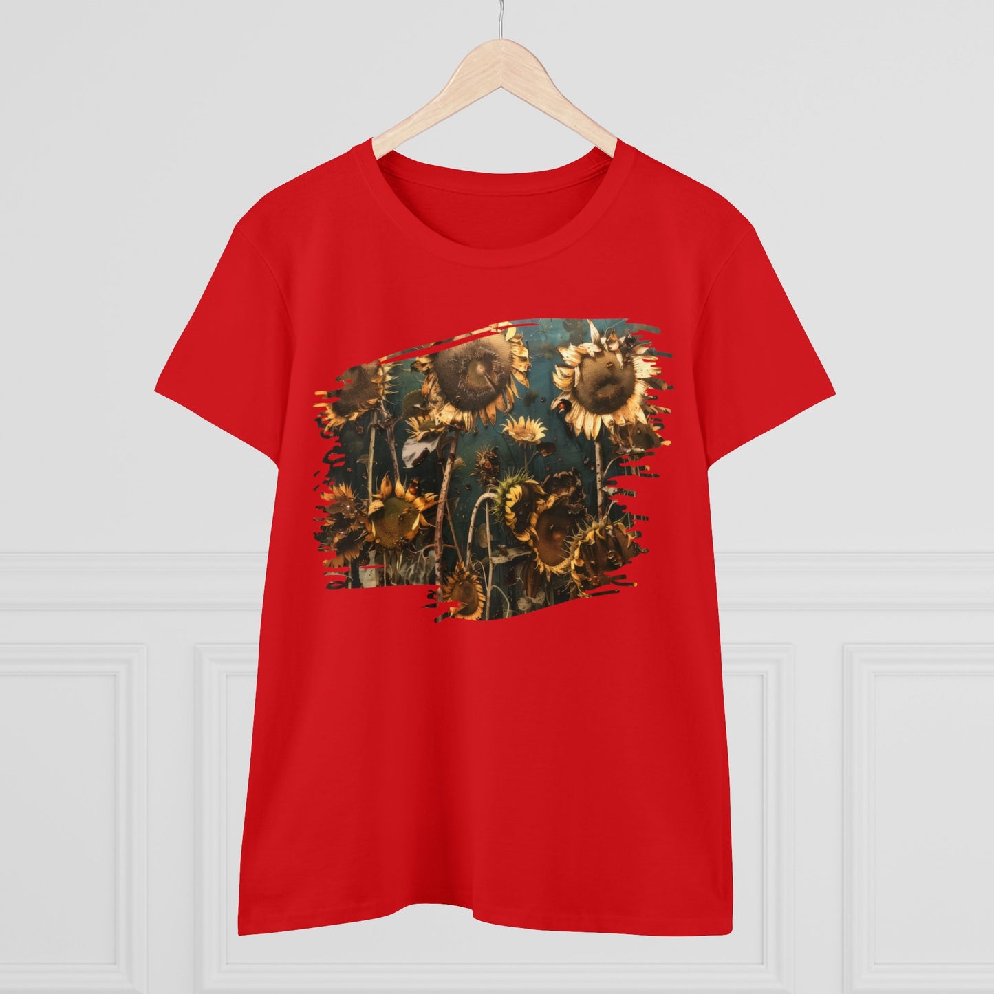 Sunflowers Wilting - Women's Midweight Cotton Tee