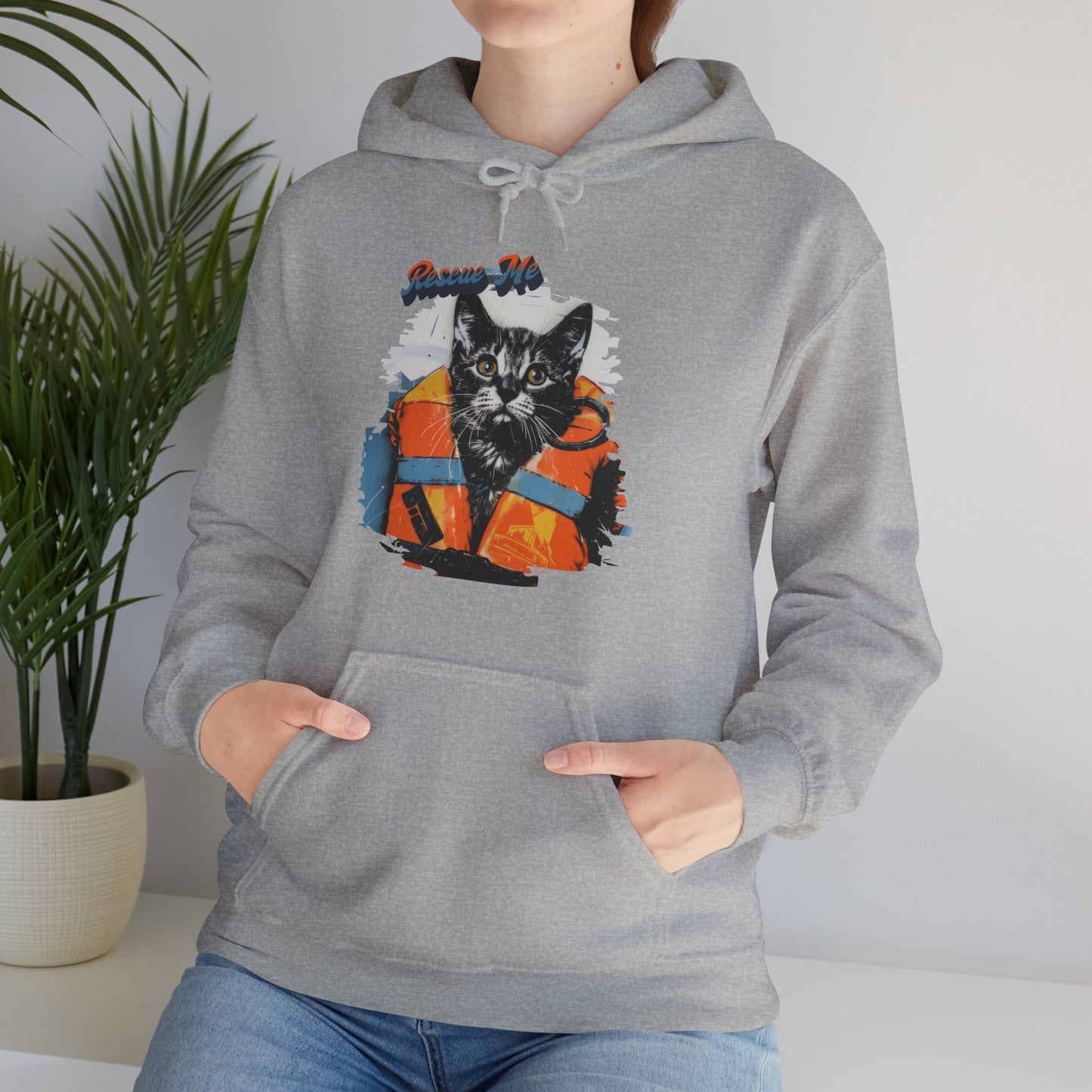 Rescue Cat - Unisex Heavy Blend™ Hooded Sweatshirt