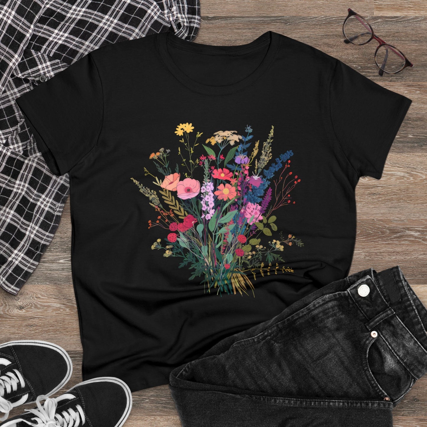 Wildflowers - Women's Midweight Cotton Tee