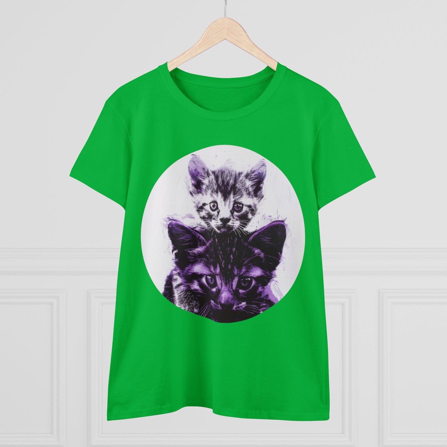 Stacked Cats - Women's Midweight Cotton Tee