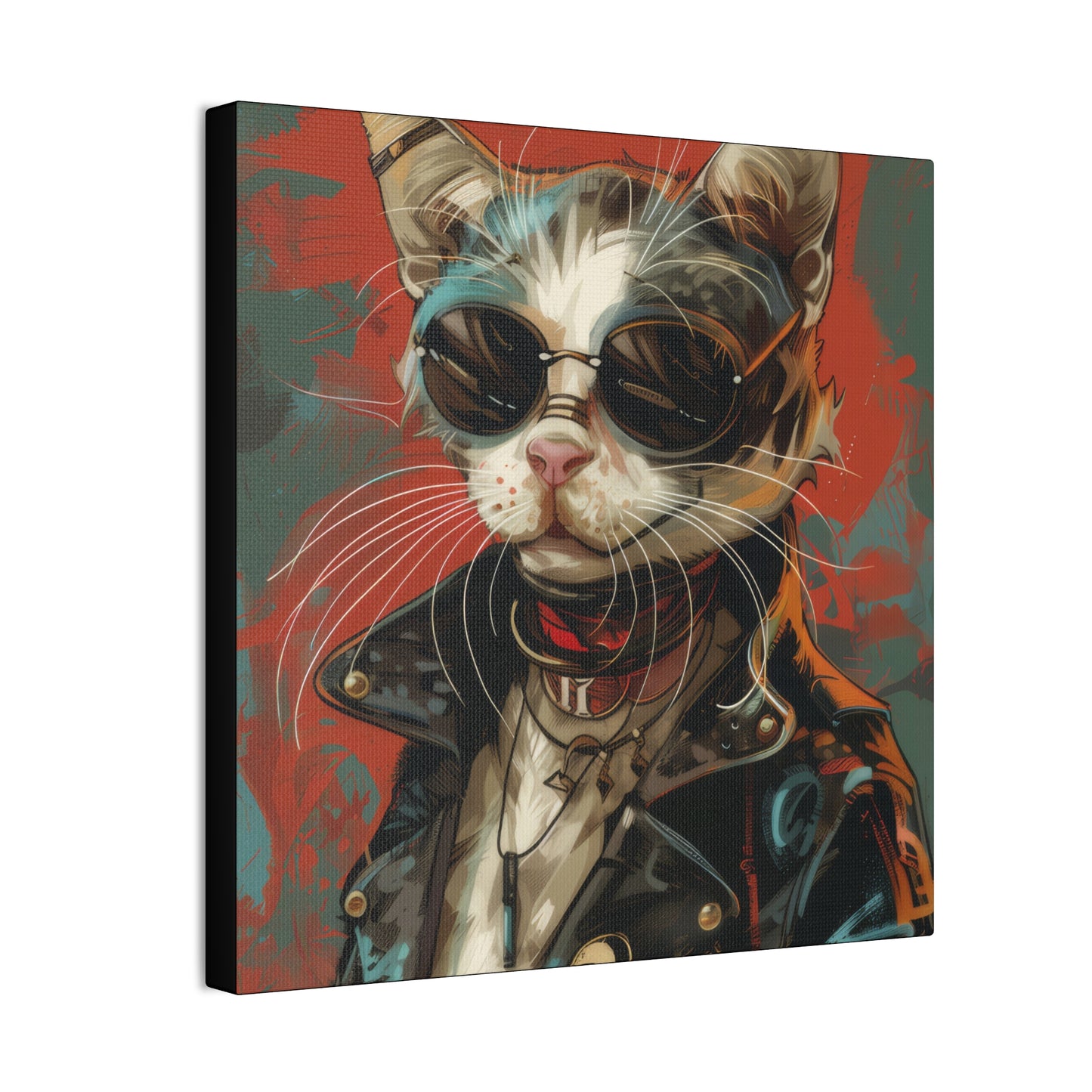 Mad Max Kitty - Canvas Stretched, 0.75" - Canvas Stretched, 0.75"