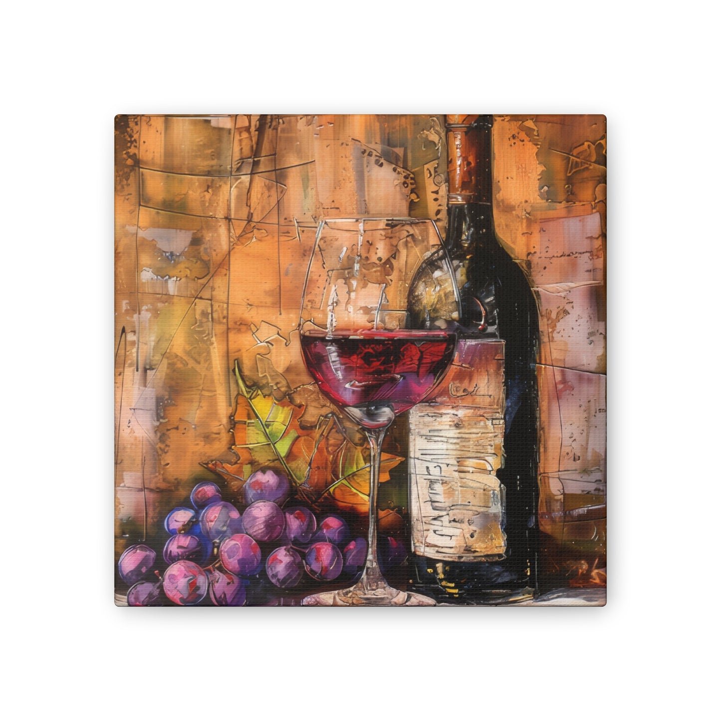 Wine - Canvas Stretched, 0.75"