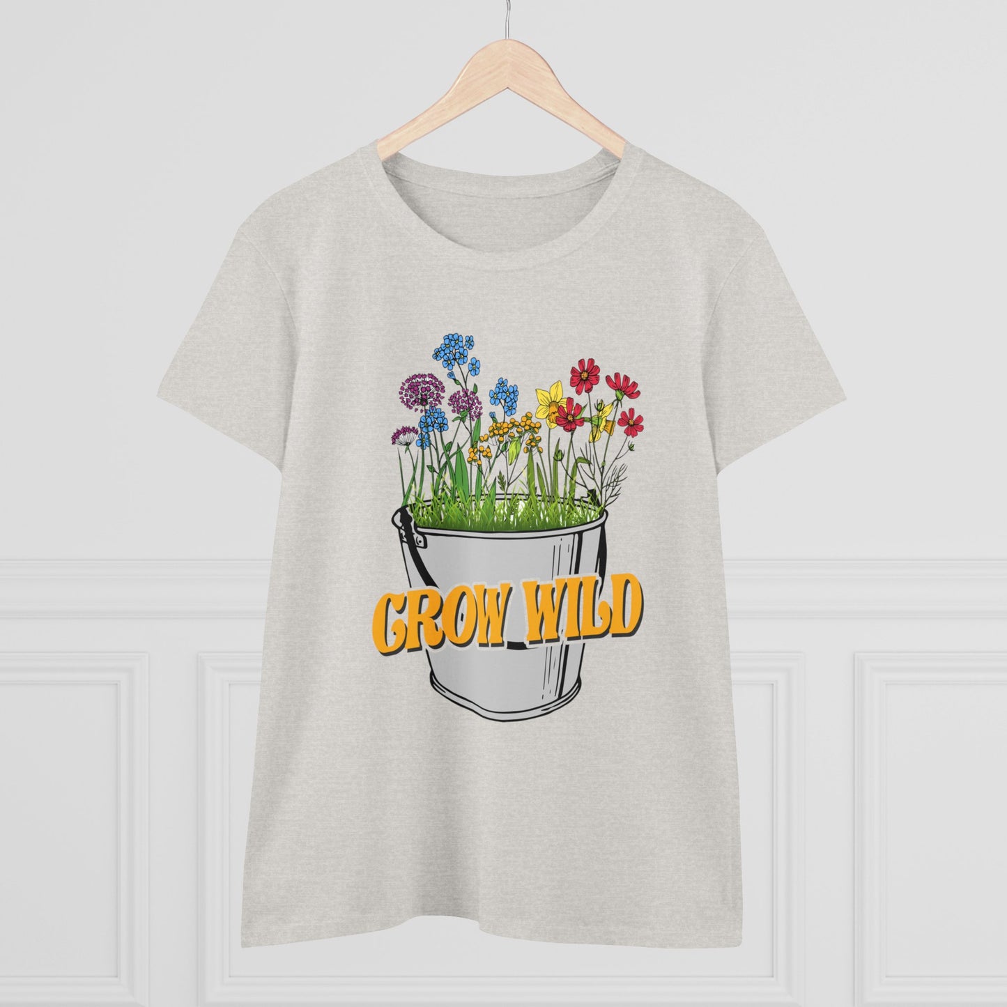 Grow Wild - Gardening - Women's Midweight Cotton Tee