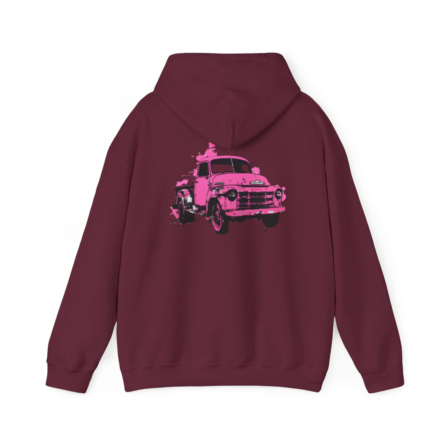 Pink Truck - Unisex Heavy Blend™ Hooded Sweatshirt