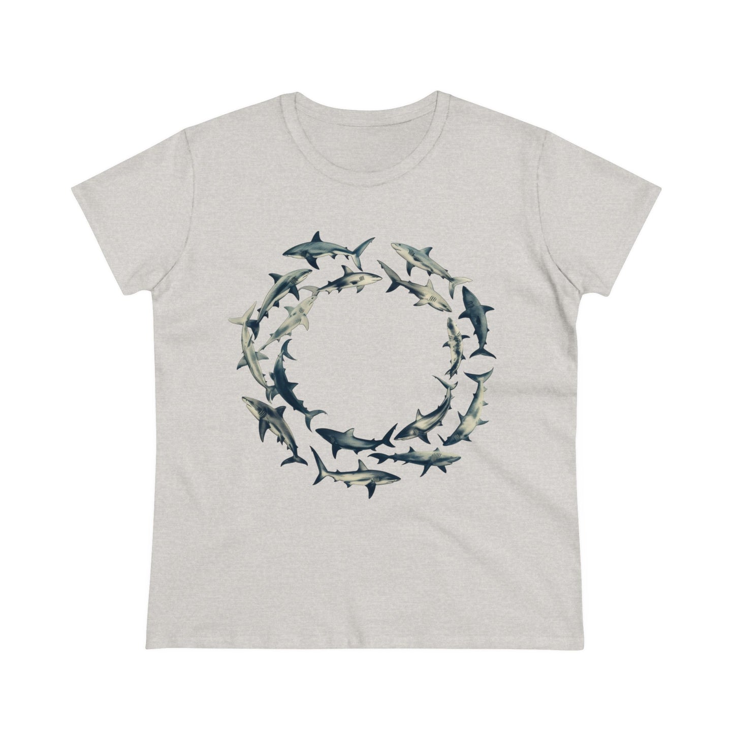 Sharks - Women's Midweight Cotton Tee