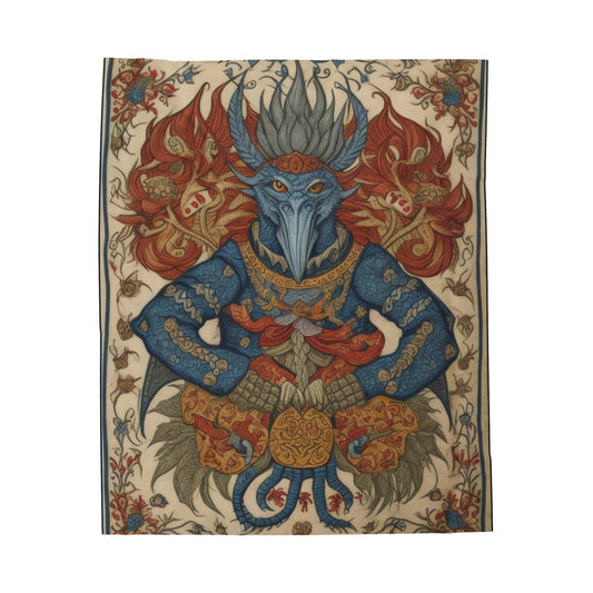 Succubus Medieval Tapestry - Velveteen Plush Blanket