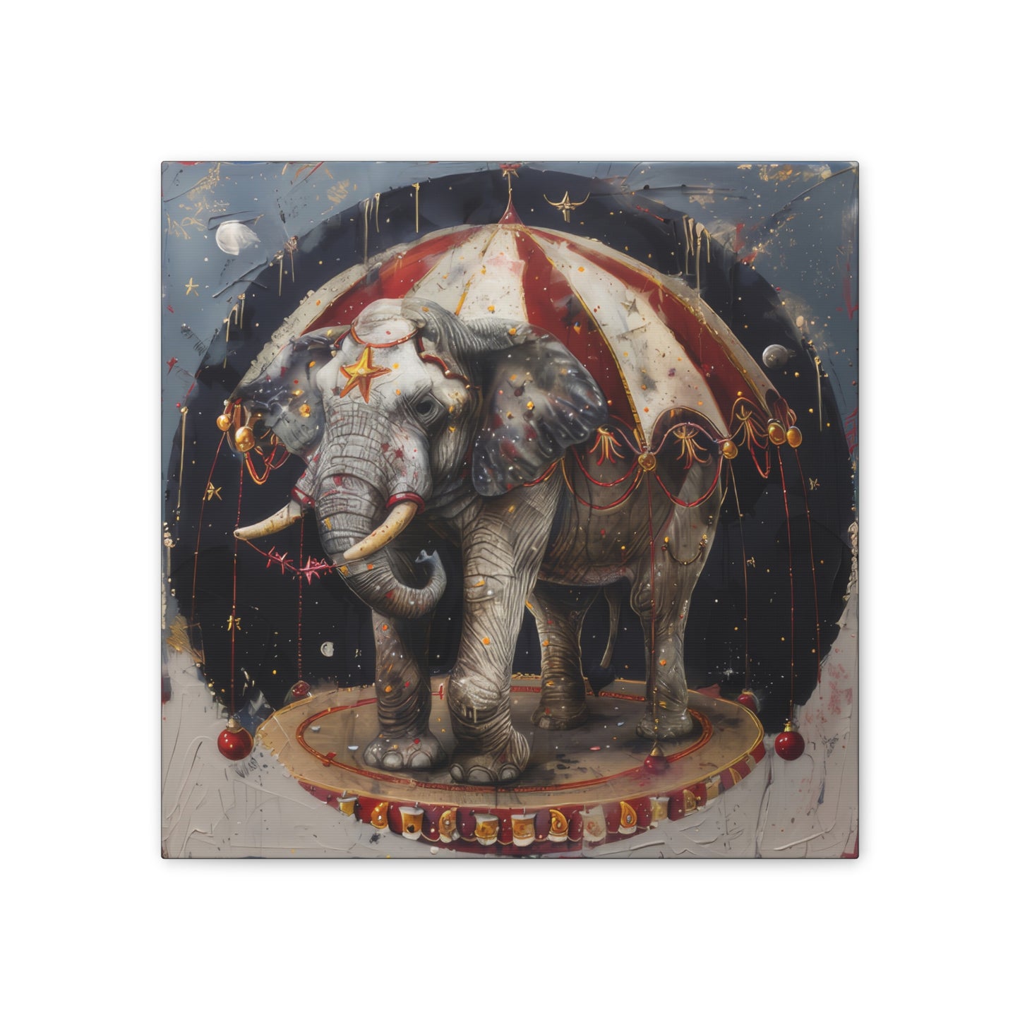 Circus Elephant - Canvas Stretched, 0.75"