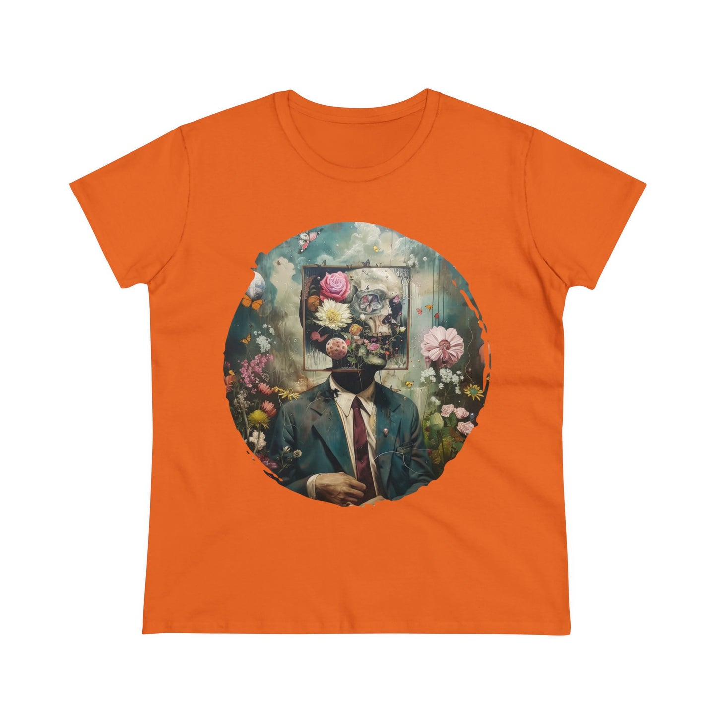 Flowers on My Mind - Women's Midweight Cotton Tee