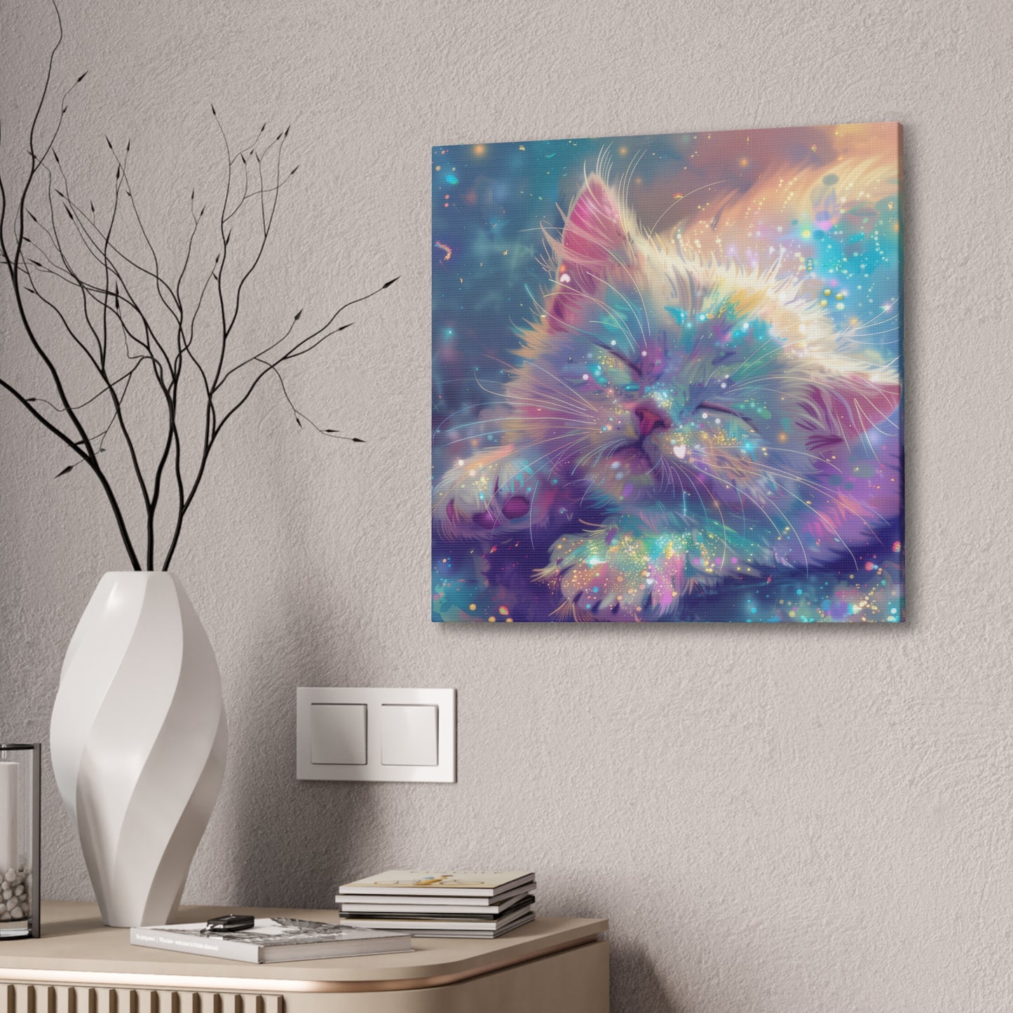 Sparkly Kitties - Canvas Stretched, 0.75"