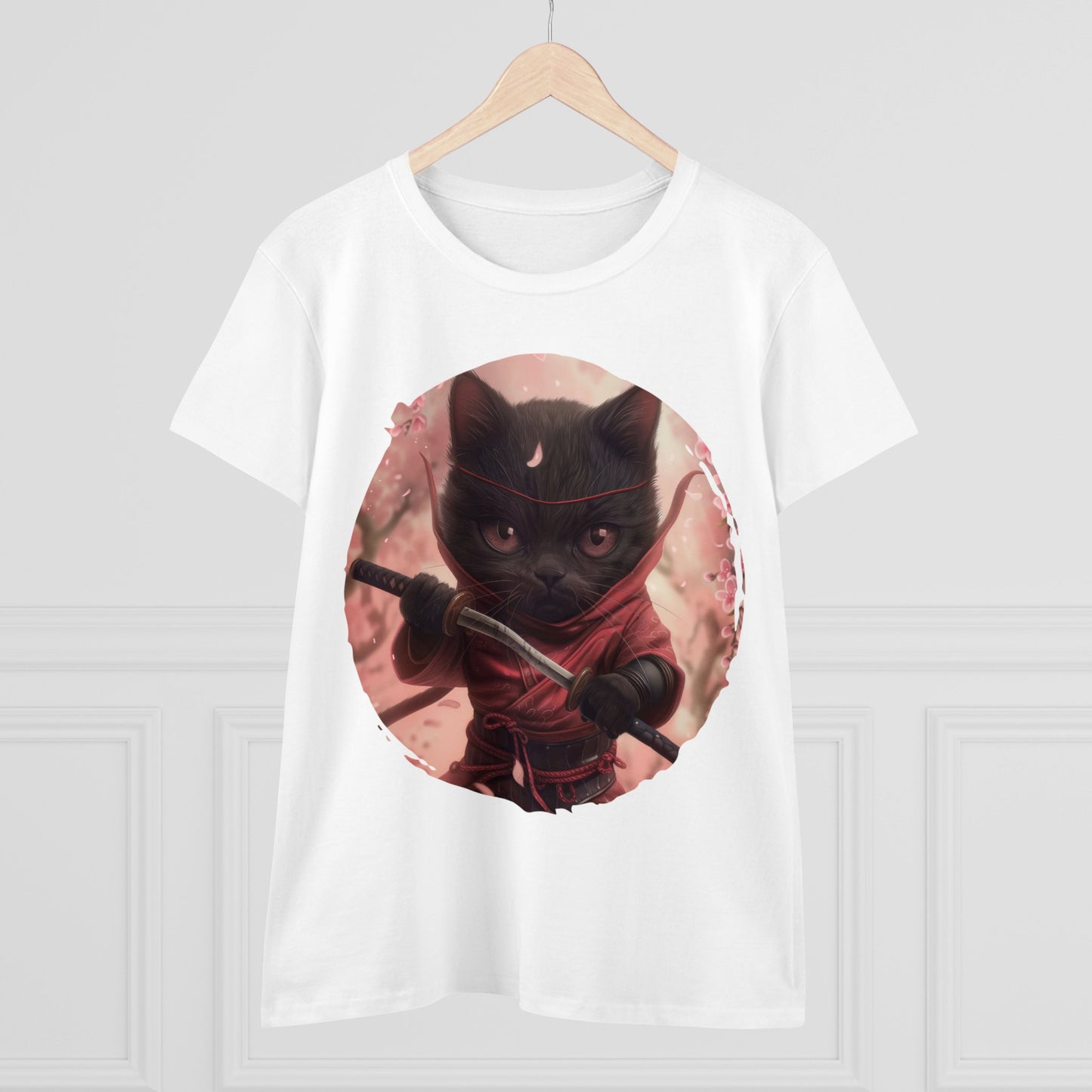 Ninja Kitty - Women's Midweight Cotton Tee