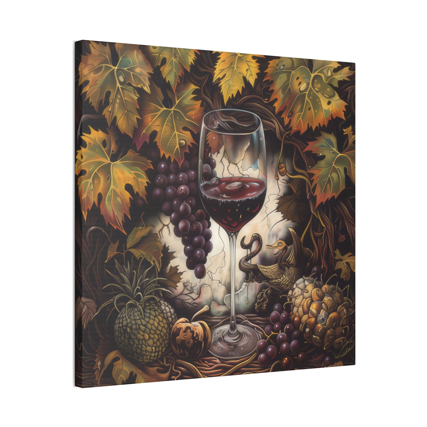 Wine - Canvas Stretched, 0.75"