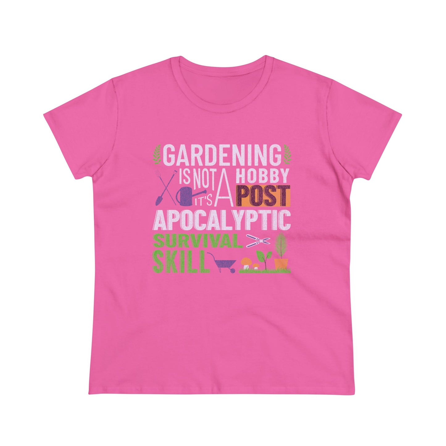 Gardening Is a Survival Skill - Gardening - Women's Midweight Cotton Tee