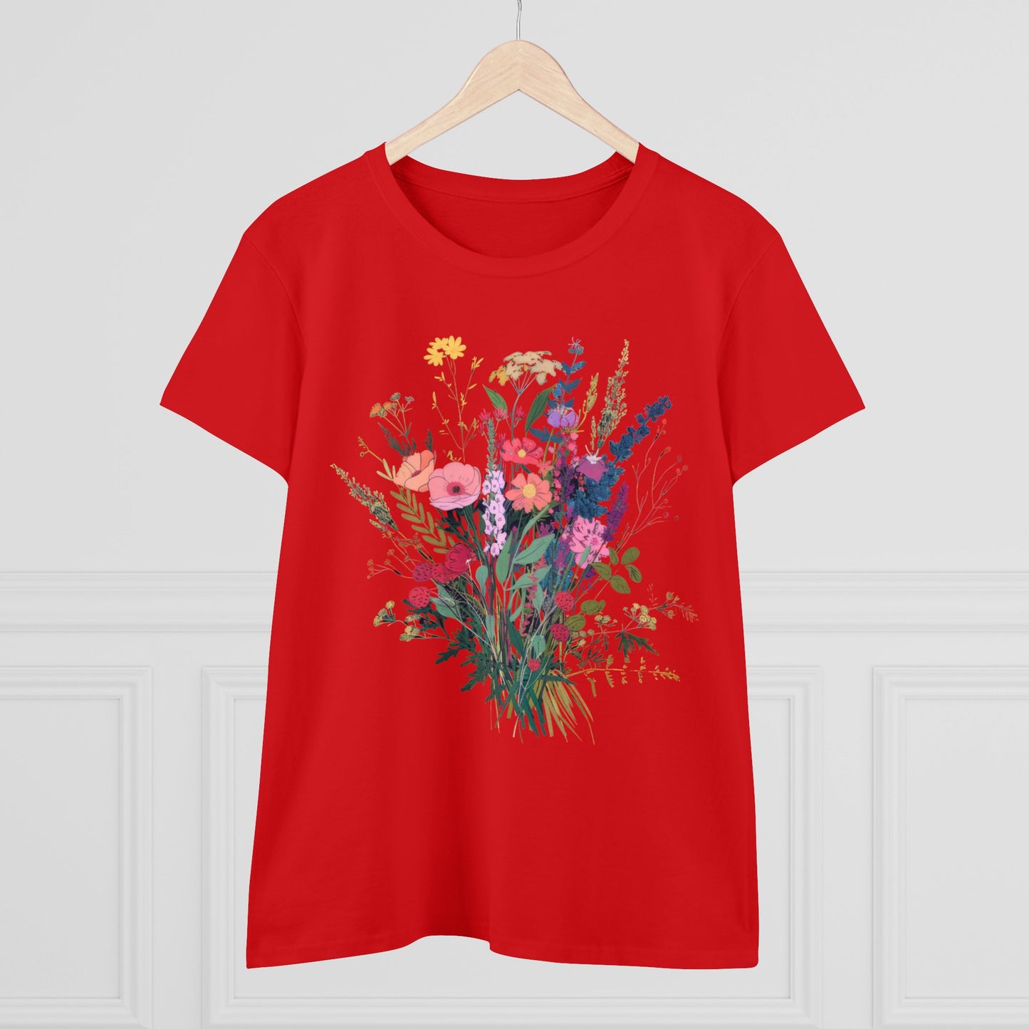 Wildflowers - Women's Midweight Cotton Tee