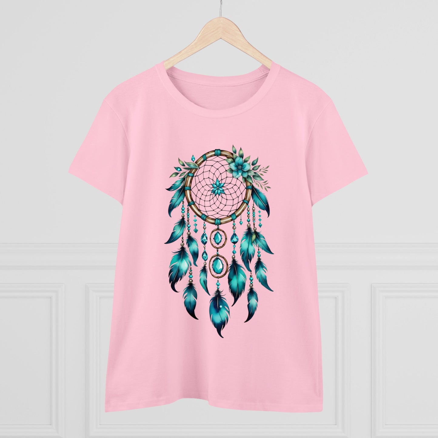Turquoise Dream Catcher - Sagittarius - Astrology - Women's Midweight Cotton Tee