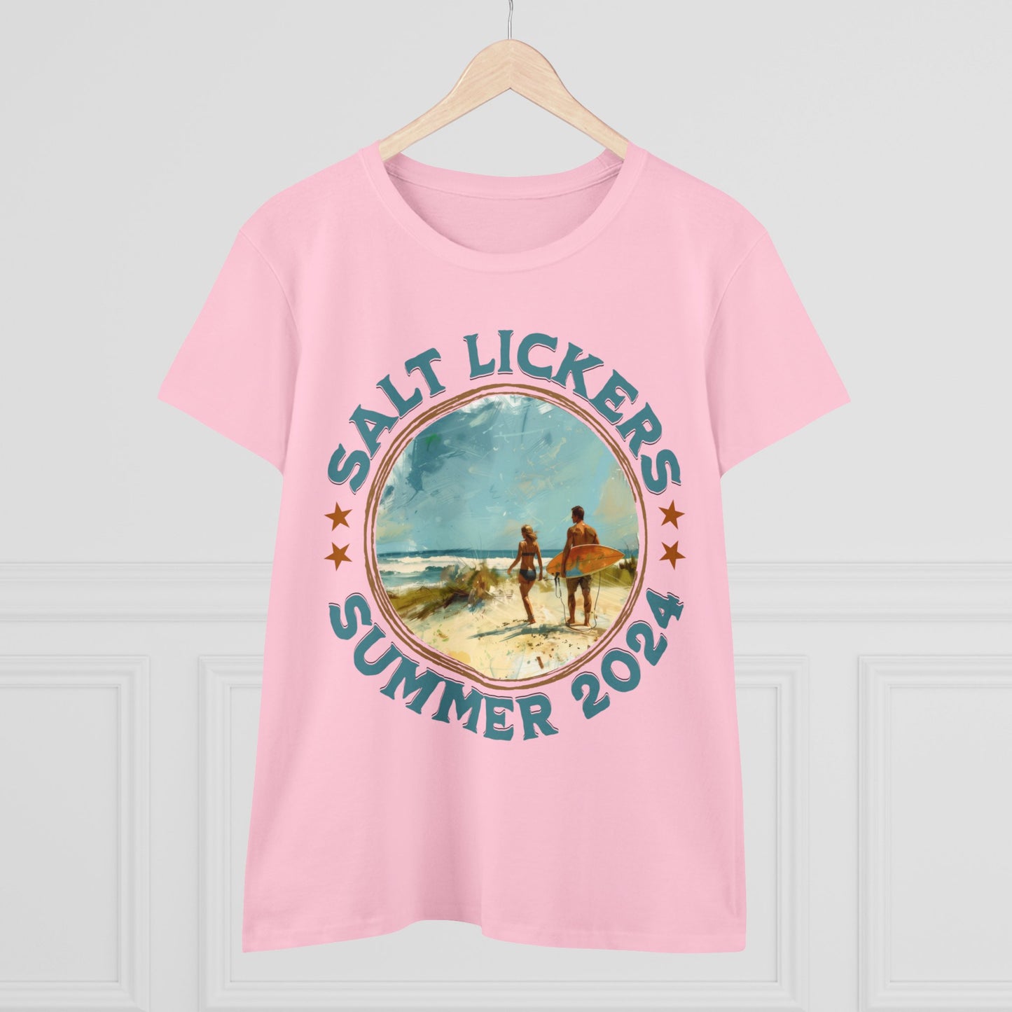 Surfing - Women's Midweight Cotton Tee