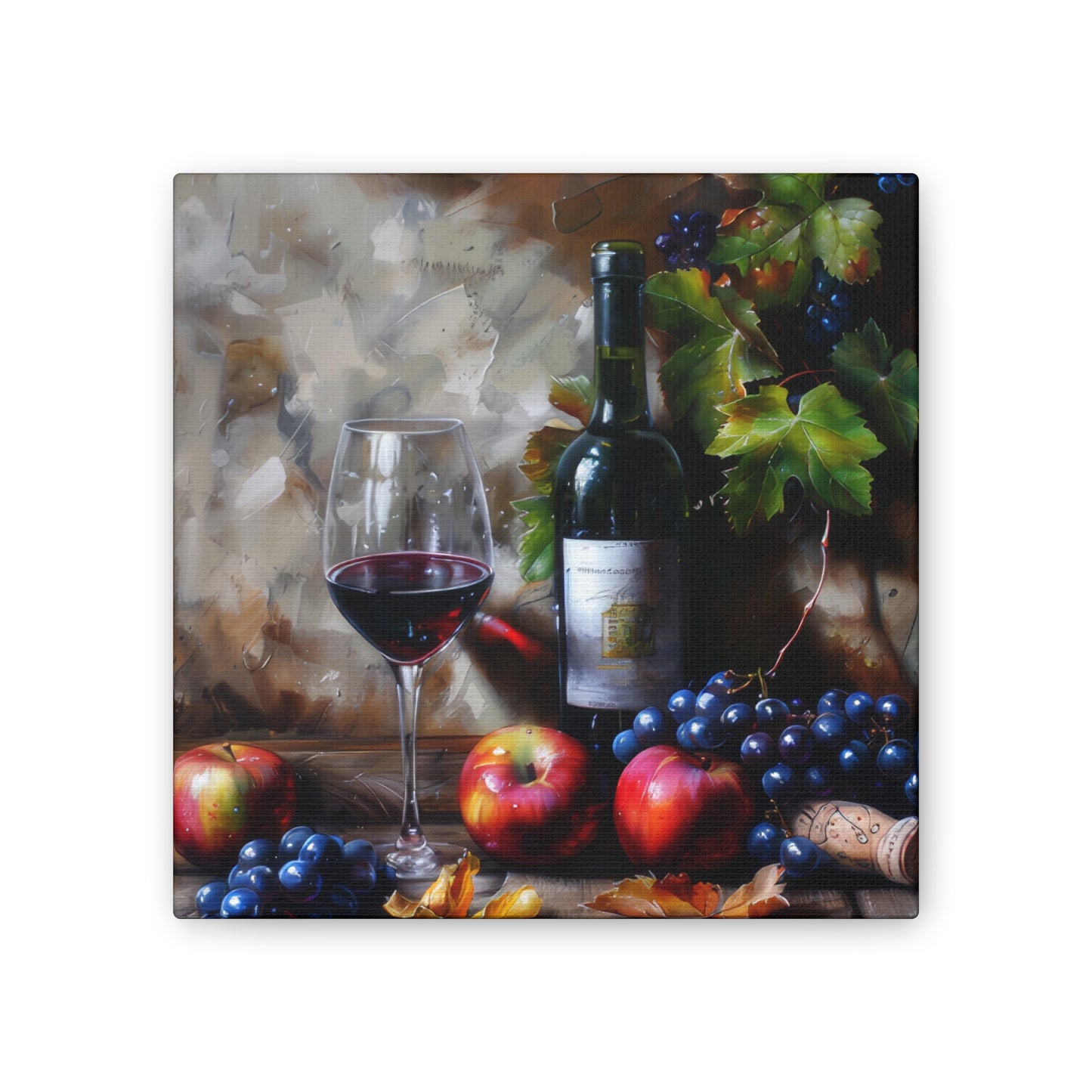 Wine - Canvas Stretched, 0.75"