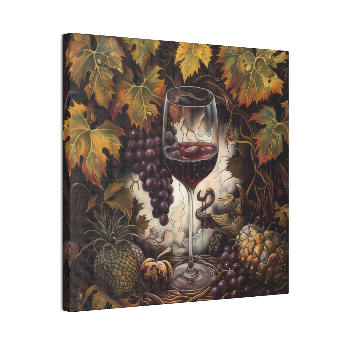 Wine - Canvas Stretched, 0.75"