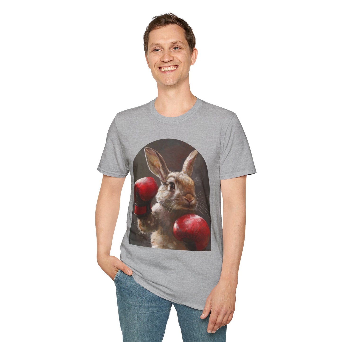 Boxing Bunny - Unisex Softstyle T-Shirt